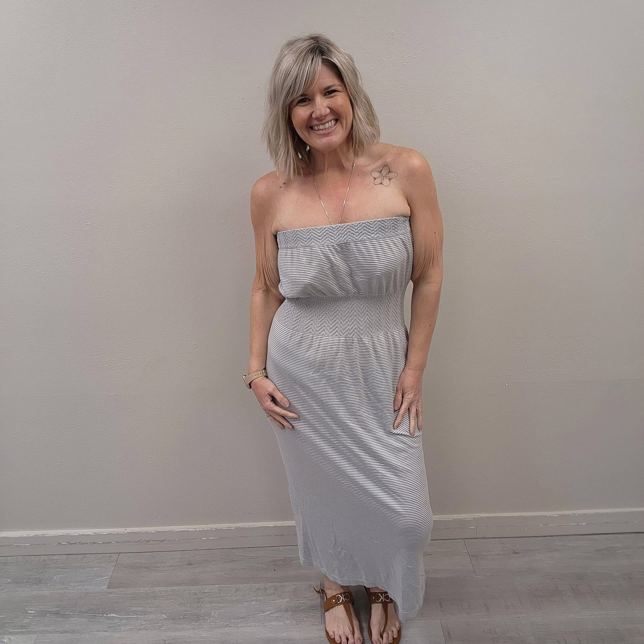 lark & grey dress LARK AND RO Gray Tweed Faux Wrap Mini Dress Size 12 – Periwinkle Packages main image 1