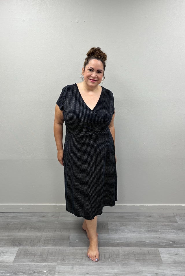 Polka dot dress size 18 top