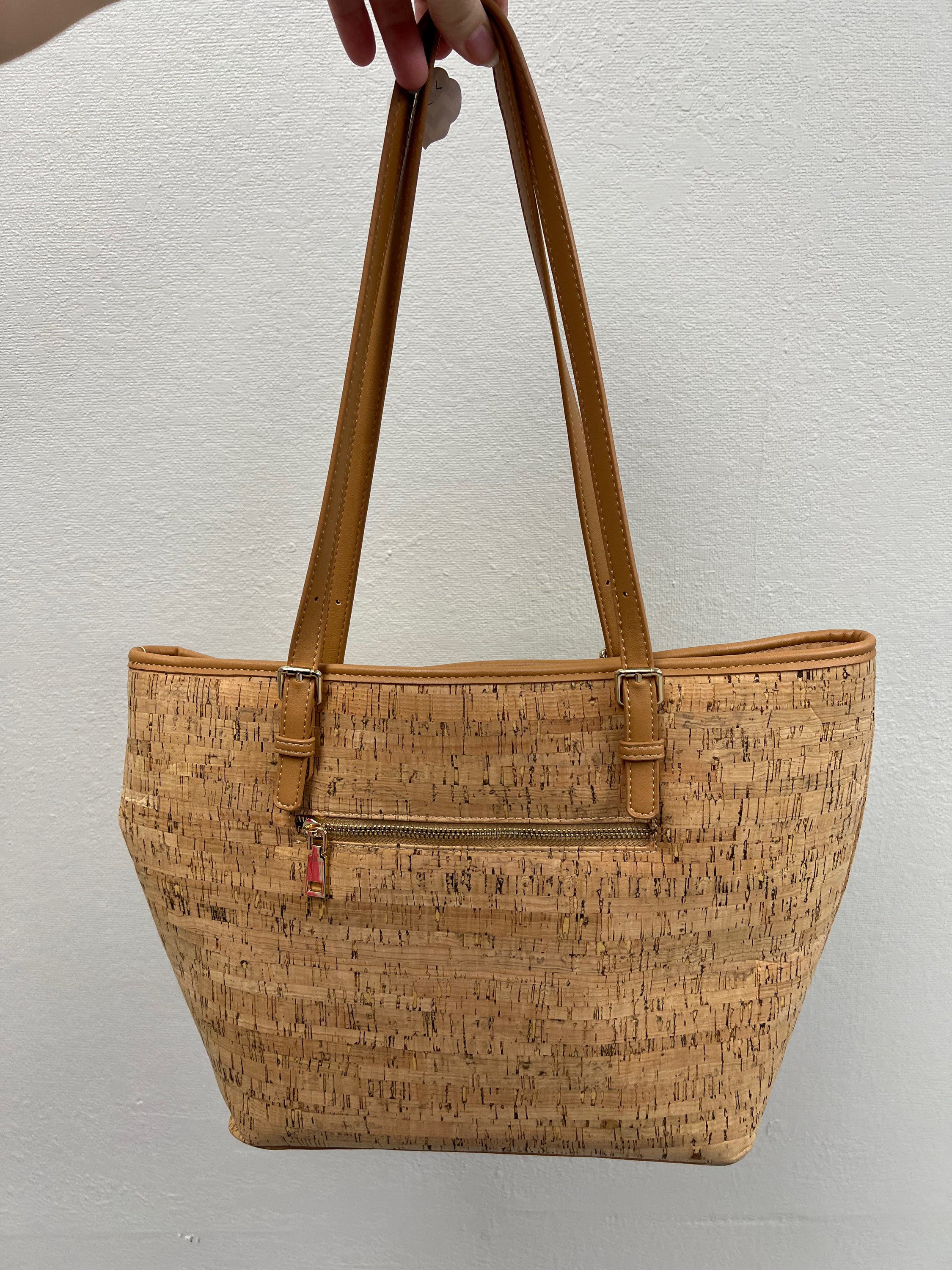 Miztique Cork And Yellow Tote