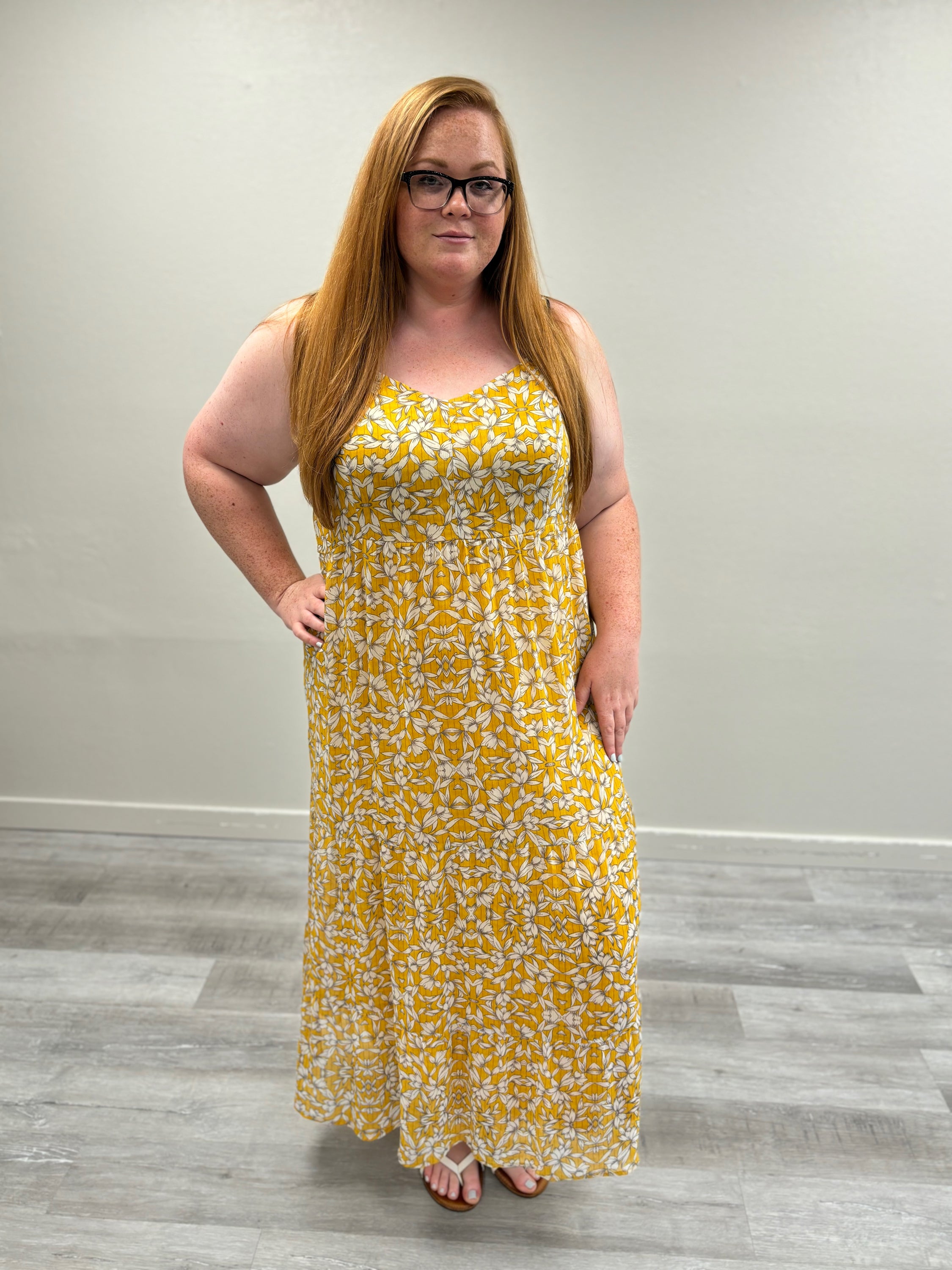 Yellow dress size 22 outlet