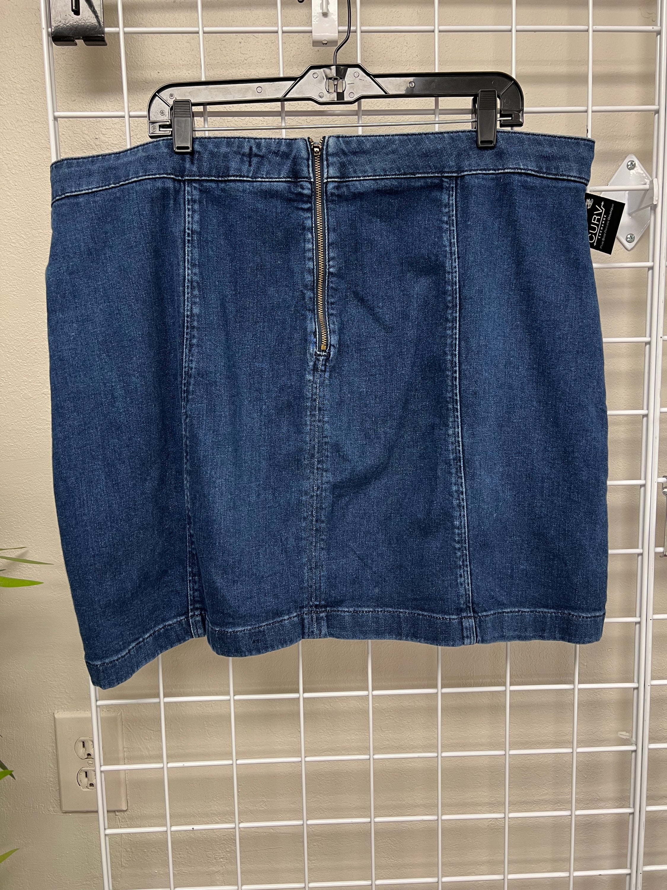Denim mini skirt size 20 online