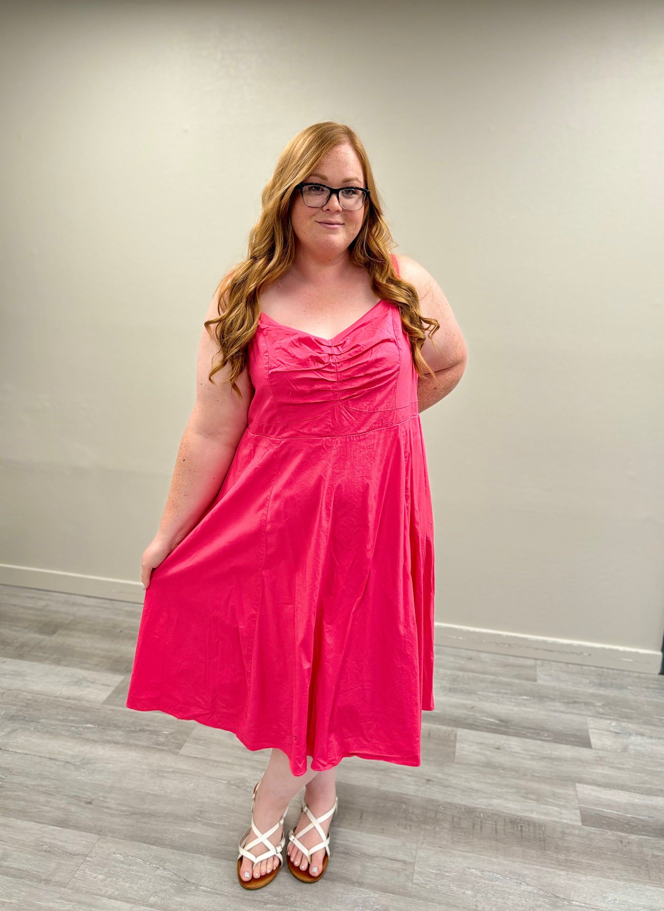 Torrid Honeysuckle Sweetheart Midi Dress Size 30