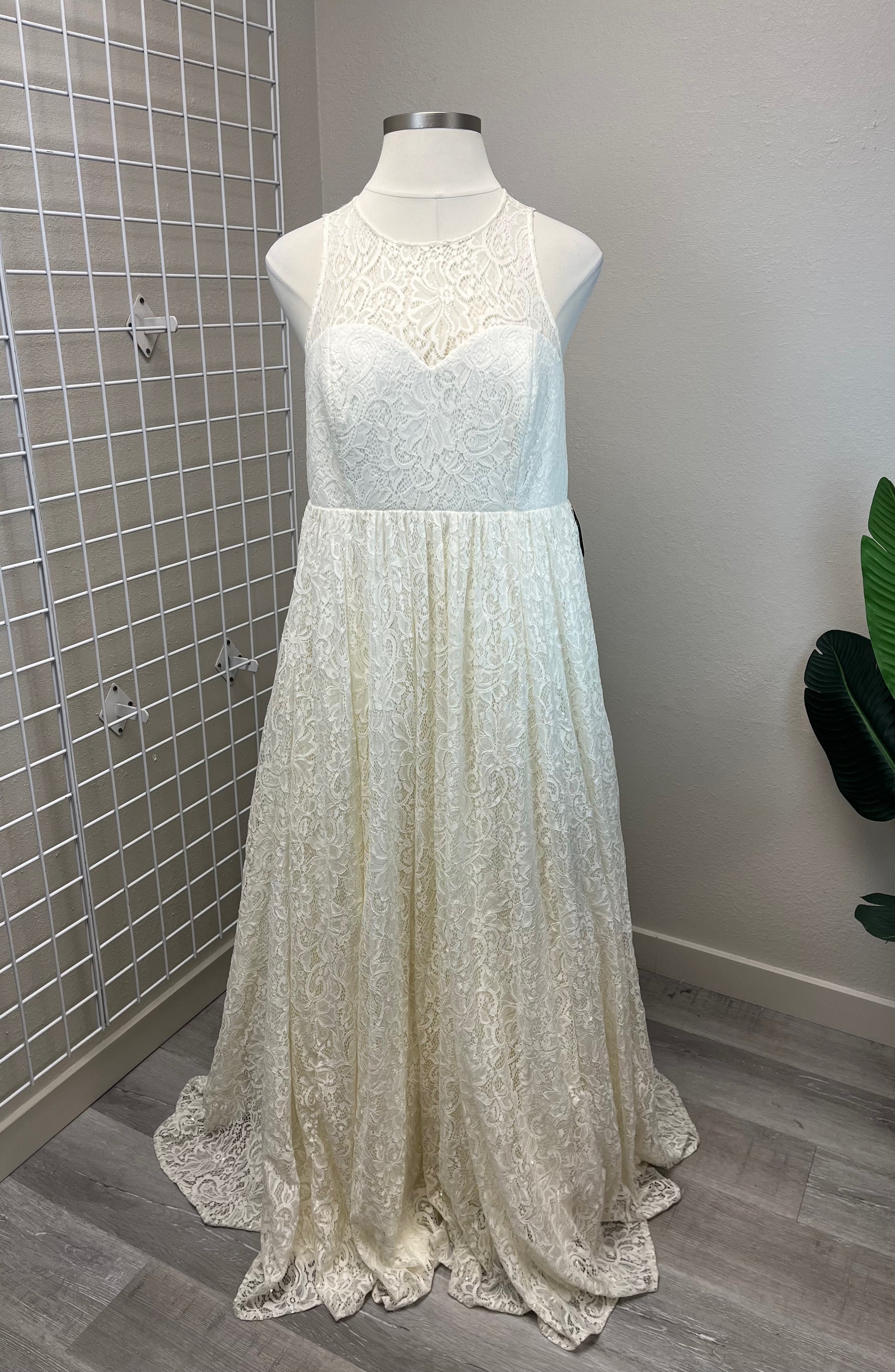 Torrid Ivory Lace Sequin Wedding Dress New Size 18 Shop CURV