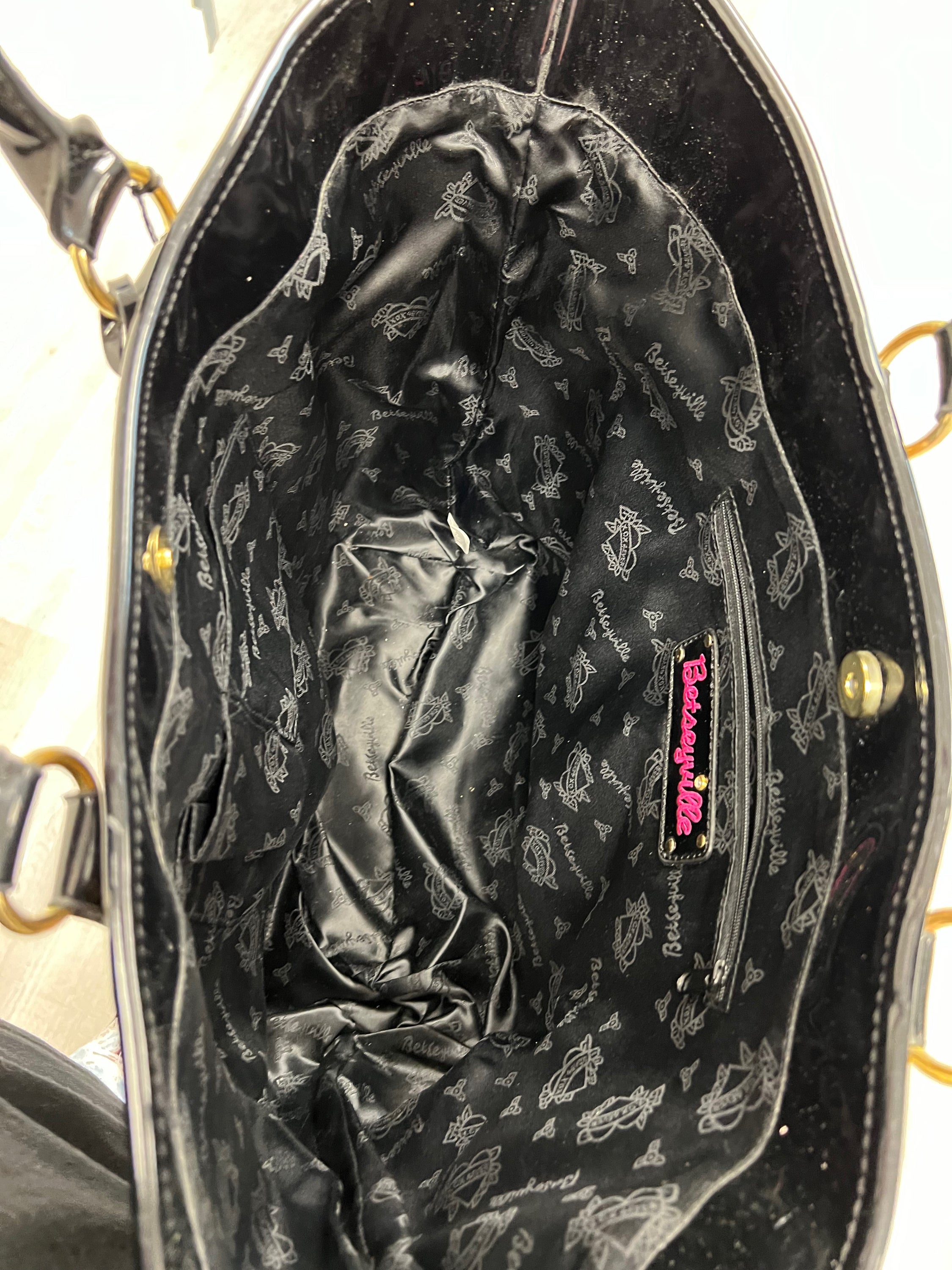 Betsey johnson leopard tote shop