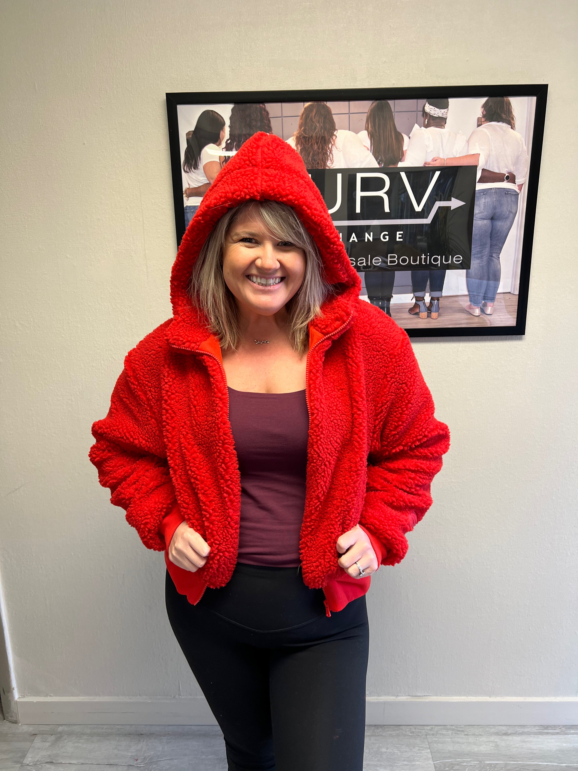 Fabletics Teddy Jacket Size 14