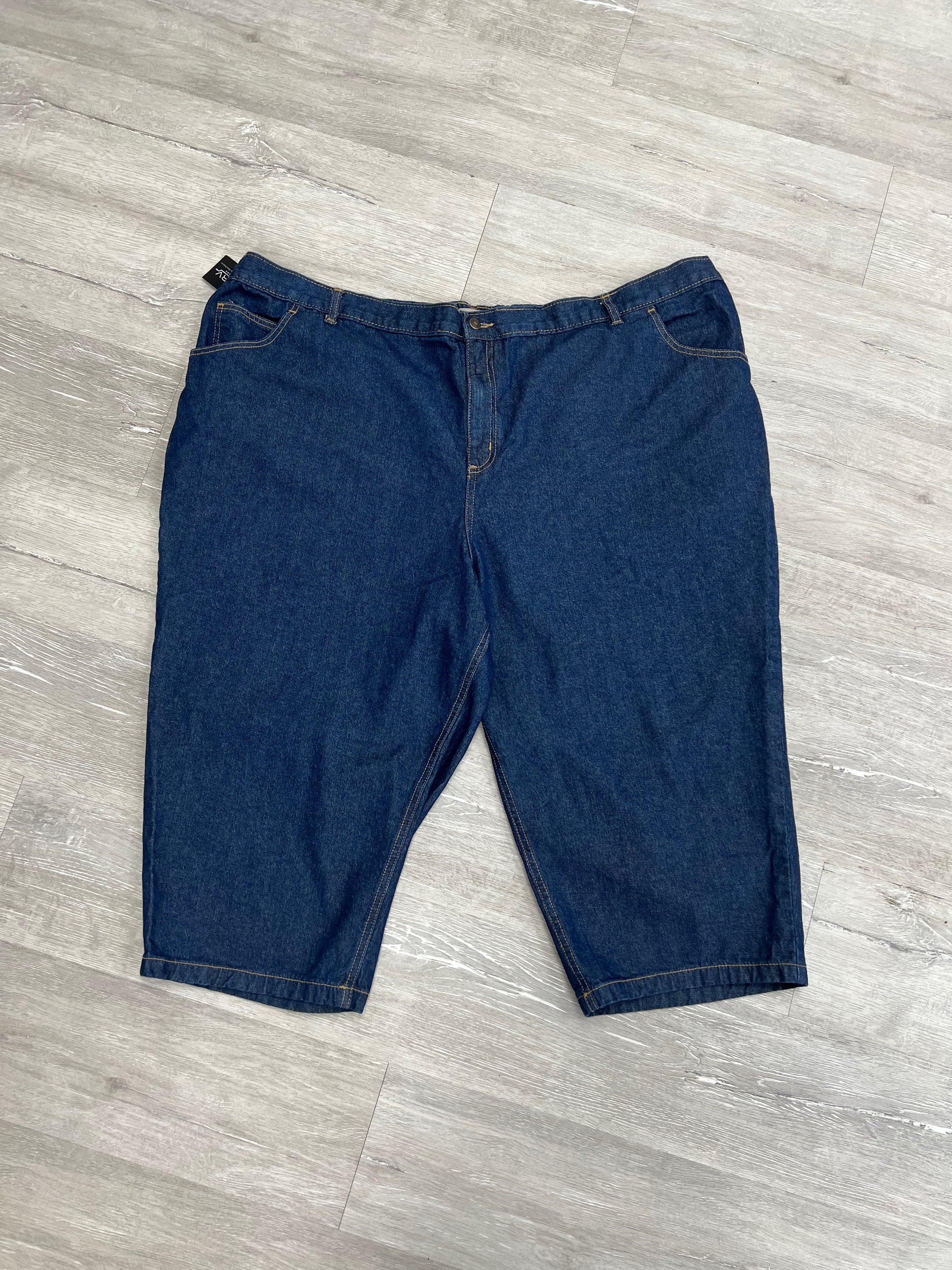 Woman within denim shorts on sale