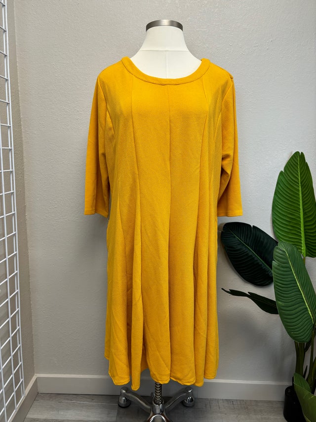 Ashley stewart gold dress new arrivals